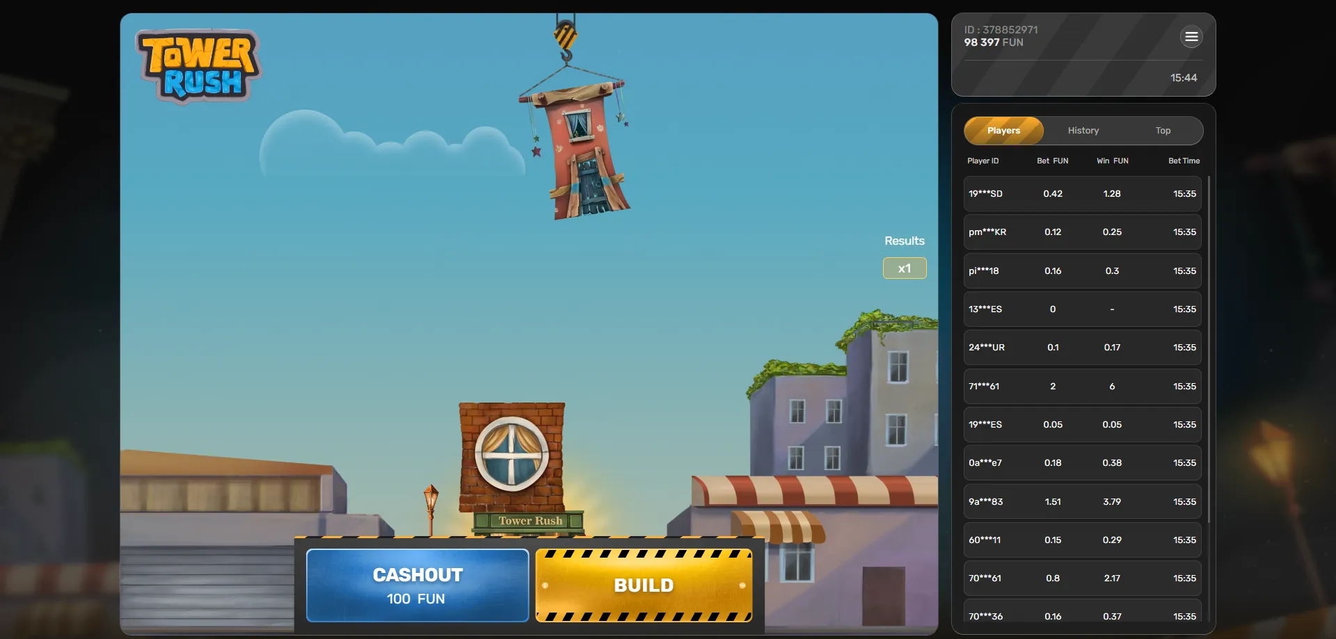 لعبة تاور راش من Galaxsys على ميغاباري — بناء البرج والمضاعفات